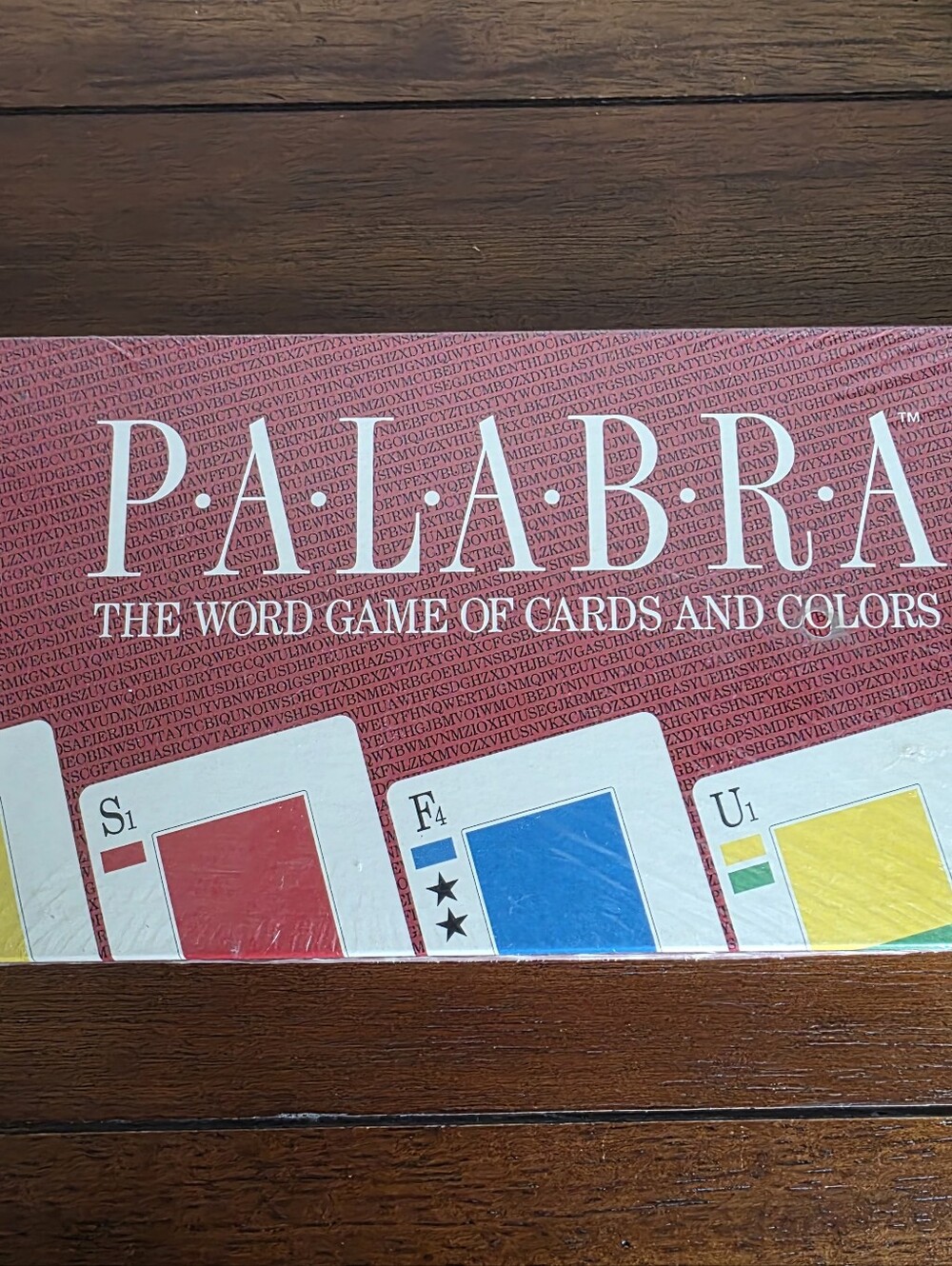 PALABRA WORD GAME OF CARDS AND COLORS NEW Unopened SEALED Vintage (1990)